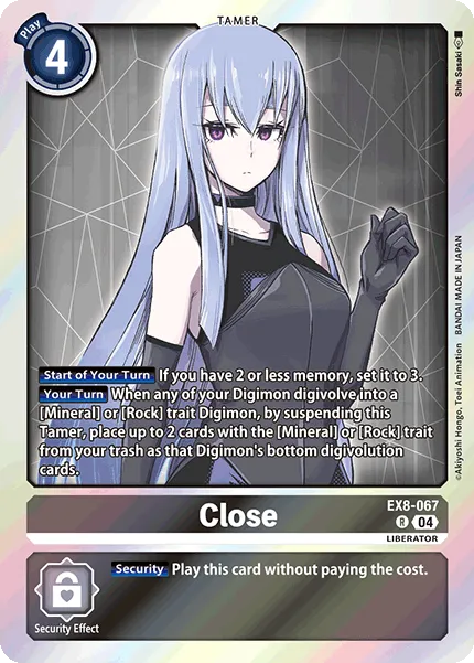 Close &mdash; Digimon Card Game card