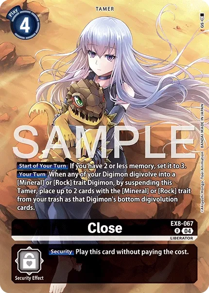 Close &mdash; Digimon Card Game card