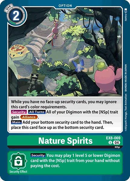 Nature Spirits &mdash; Digimon Card Game card
