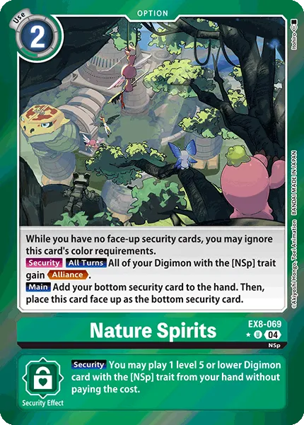 Nature Spirits &mdash; Digimon Card Game card