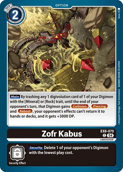 Zofr Kabus &mdash; Digimon Card Game card