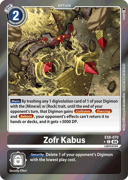 Zofr Kabus &mdash; Digimon Card Game card