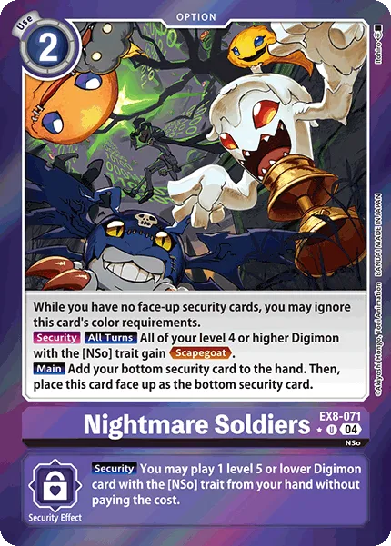 Nightmare Soldiers &mdash; Digimon Card Game card