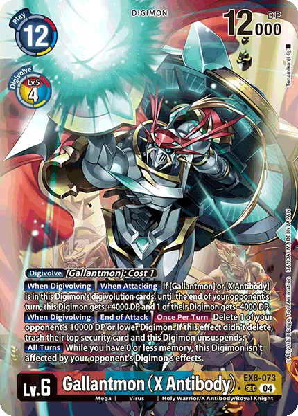 Gallantmon (X Antibody) &mdash; Digimon Card Game card