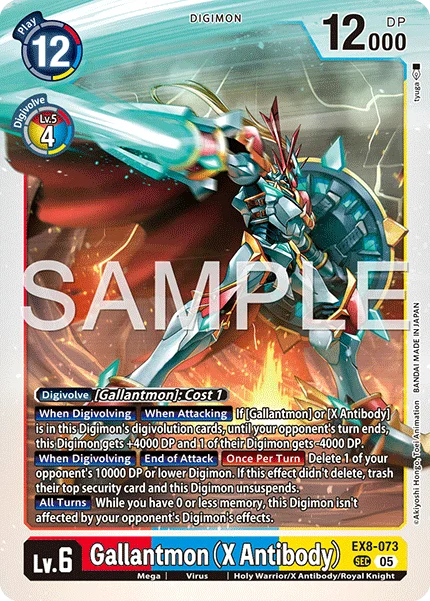 Gallantmon (X Antibody) &mdash; Digimon Card Game card