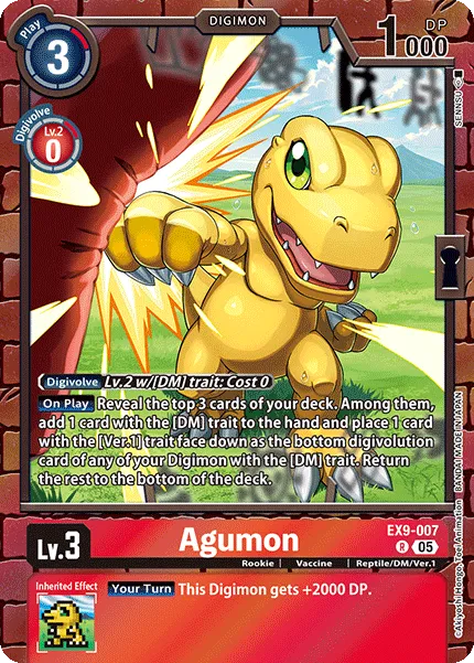 Agumon &mdash; Digimon Card Game card