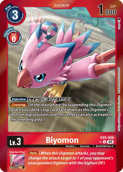 Biyomon &mdash; Digimon Card Game card