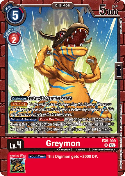 Greymon &mdash; Digimon Card Game card