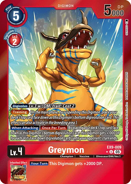Greymon &mdash; Digimon Card Game card