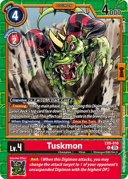 Tuskmon &mdash; Digimon Card Game card