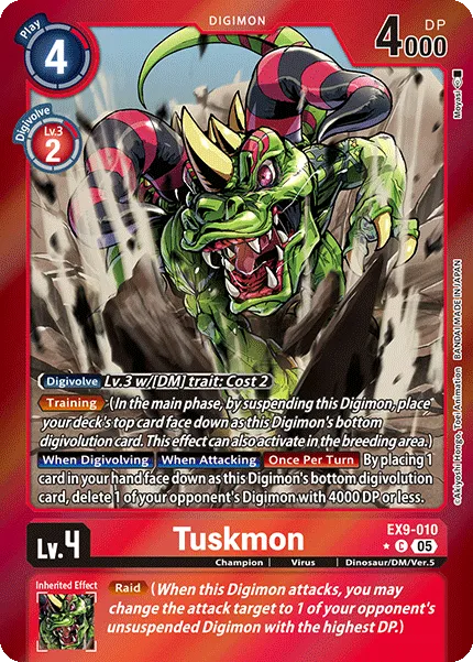 Tuskmon &mdash; Digimon Card Game card