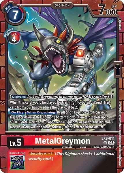 MetalGreymon &mdash; Digimon Card Game card