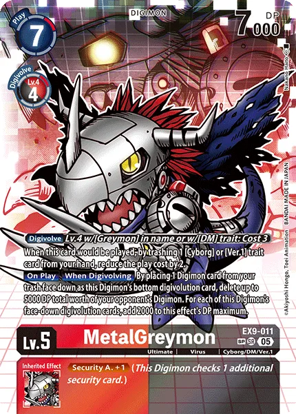 MetalGreymon &mdash; Digimon Card Game card