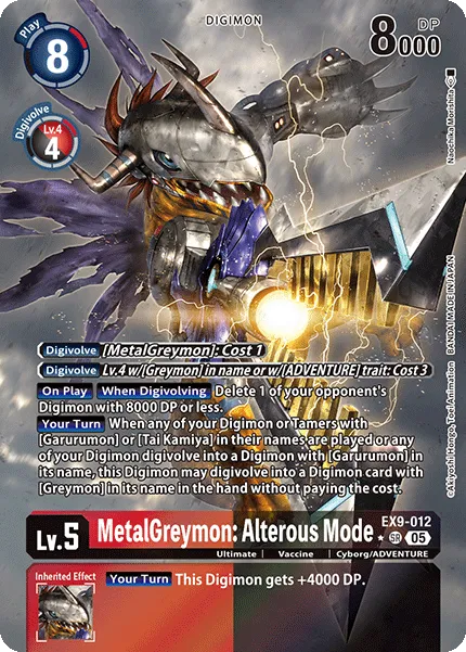 MetalGreymon: Alterous Mode &mdash; Digimon Card Game card