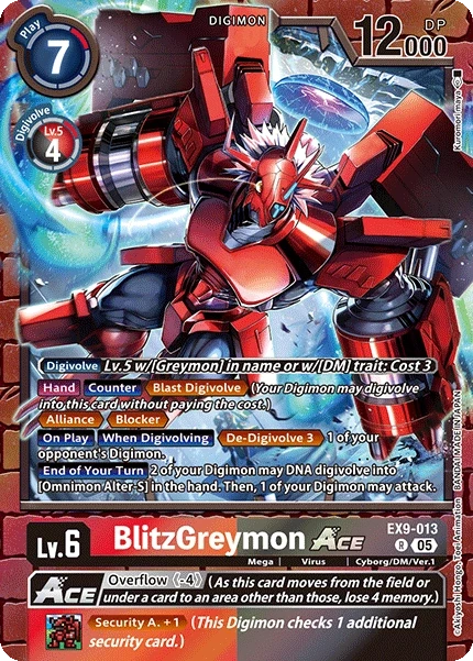 BlitzGreymon ACE &mdash; Digimon Card Game card
