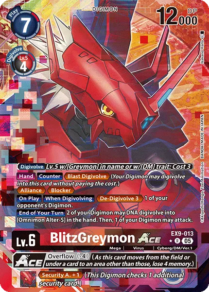 BlitzGreymon ACE &mdash; Digimon Card Game card