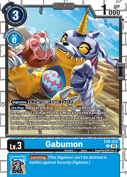 Gabumon &mdash; Digimon Card Game card