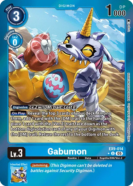 Gabumon &mdash; Digimon Card Game card