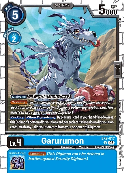 Garurumon &mdash; Digimon Card Game card