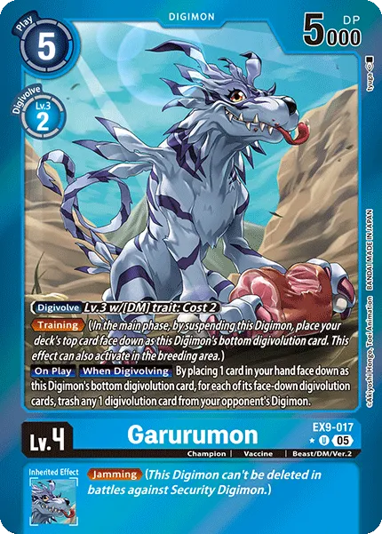 Garurumon &mdash; Digimon Card Game card