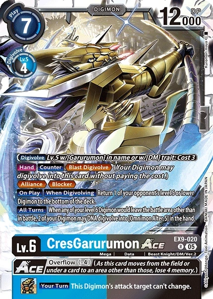 CresGarurumon ACE &mdash; Digimon Card Game card