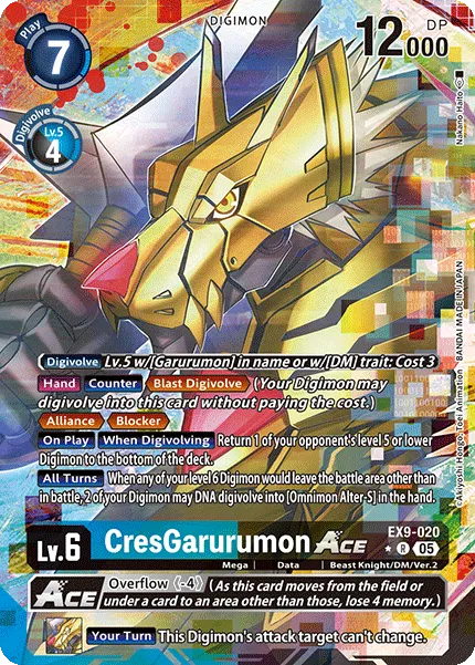 CresGarurumon ACE &mdash; Digimon Card Game card