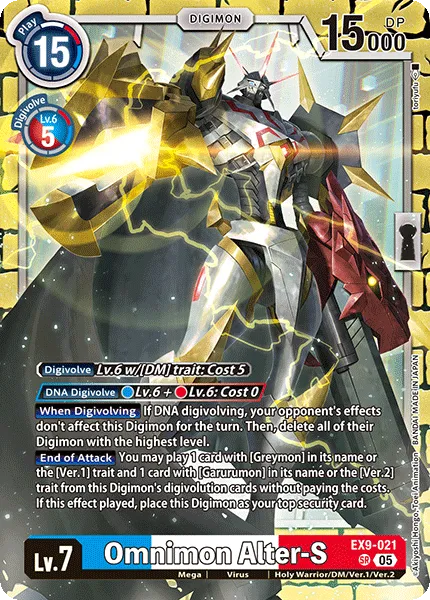 Omnimon Alter-S &mdash; Digimon Card Game card