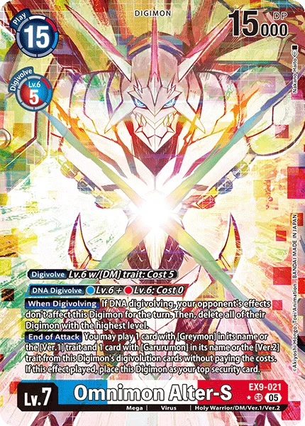 Omnimon Alter-S &mdash; Digimon Card Game card