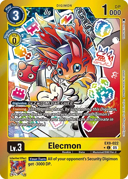 Elecmon &mdash; Digimon Card Game card