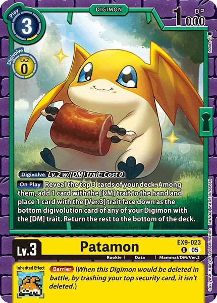 Patamon &mdash; Digimon Card Game card