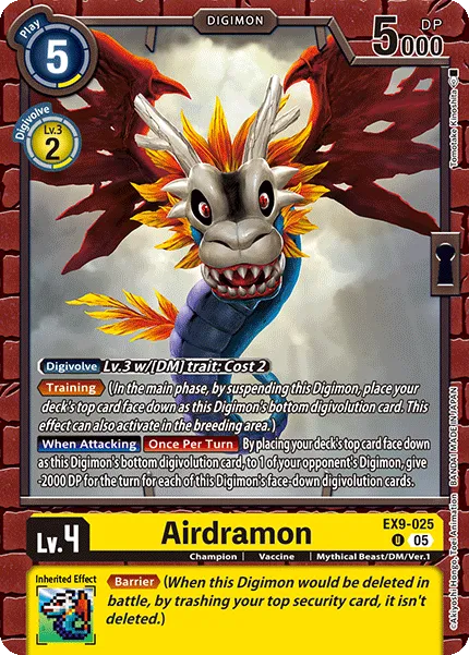 Airdramon &mdash; Digimon Card Game card