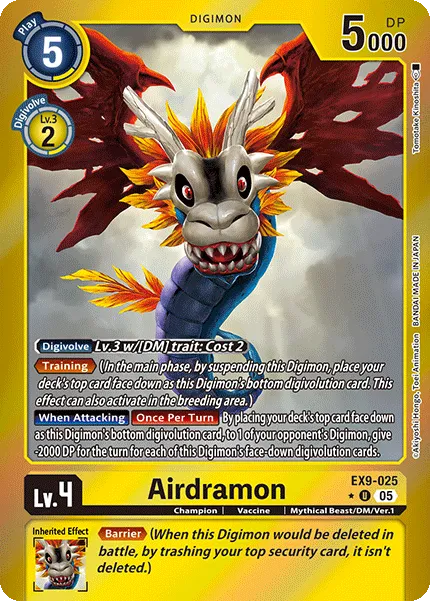Airdramon &mdash; Digimon Card Game card