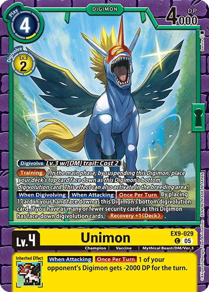 Unimon &mdash; Digimon Card Game card