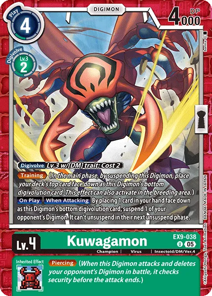 Kuwagamon &mdash; Digimon Card Game card