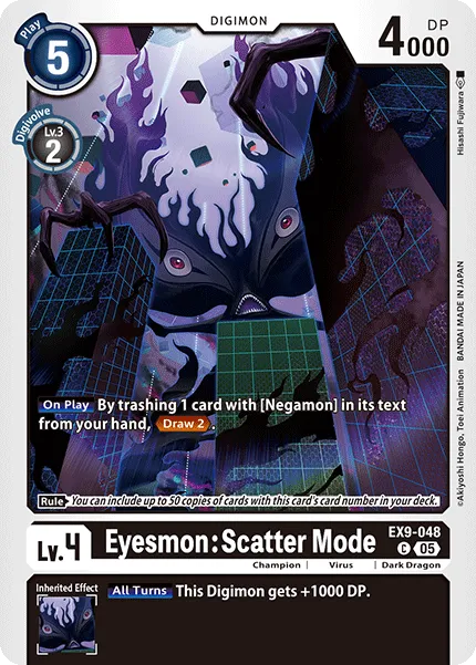 Eyesmon: Scatter Mode &mdash; Digimon Card Game card