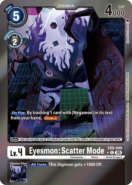 Eyesmon: Scatter Mode &mdash; Digimon Card Game card