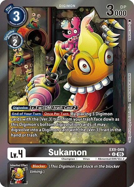 Sukamon &mdash; Digimon Card Game card