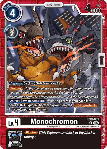 Monochromon &mdash; Digimon Card Game card
