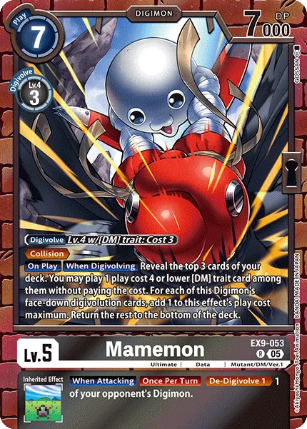 Mamemon &mdash; Digimon Card Game card