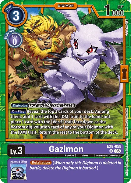 Gazimon &mdash; Digimon Card Game card