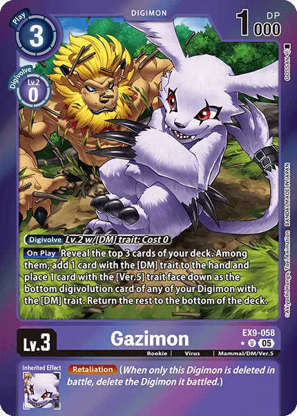 Gazimon &mdash; Digimon Card Game card