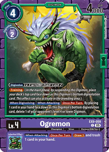 Ogremon &mdash; Digimon Card Game card