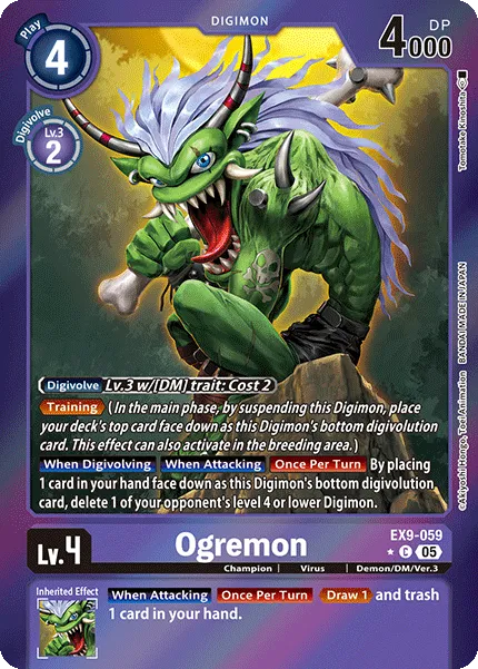 Ogremon &mdash; Digimon Card Game card