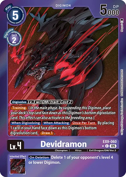 Devidramon &mdash; Digimon Card Game card