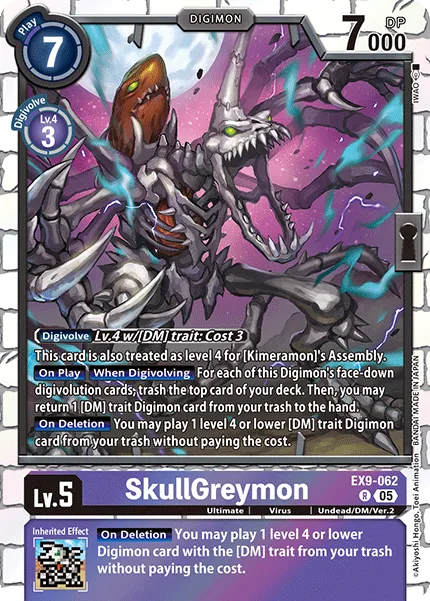 SkullGreymon &mdash; Digimon Card Game card