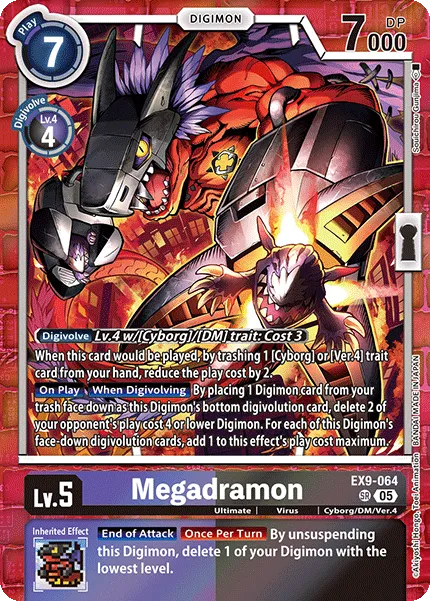 Megadramon &mdash; Digimon Card Game card
