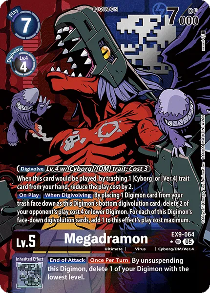 Megadramon &mdash; Digimon Card Game card