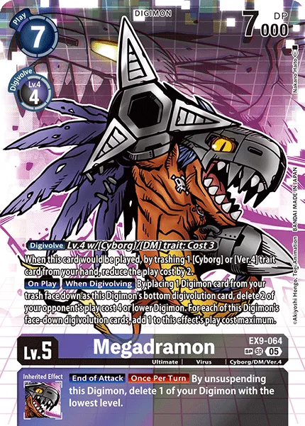 Megadramon &mdash; Digimon Card Game card