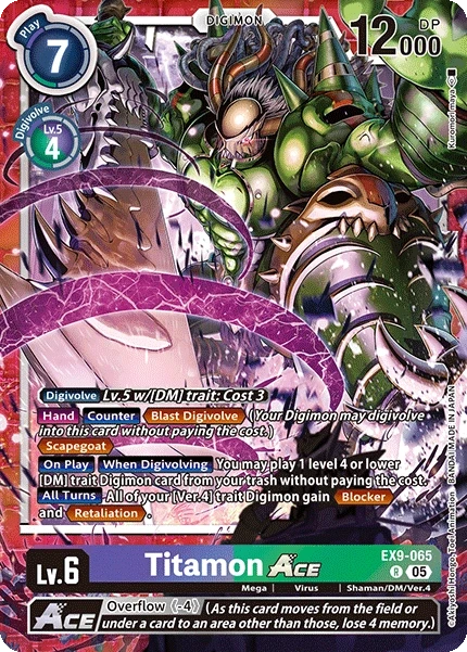 Titamon ACE &mdash; Digimon Card Game card