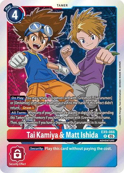 Tai Kamiya & Matt Ishida &mdash; Digimon Card Game card